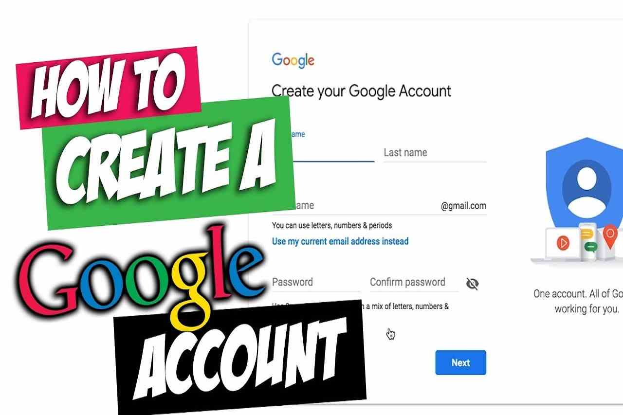 How we can make google account