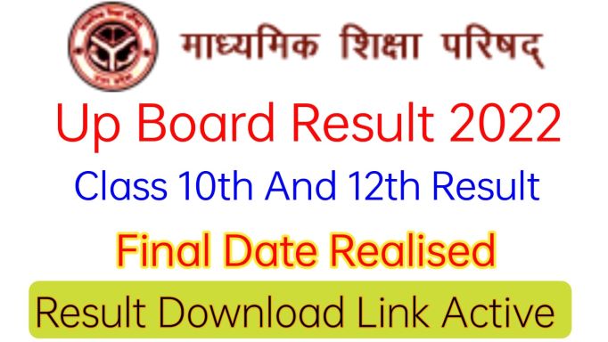 UP Board Result 2022 Date